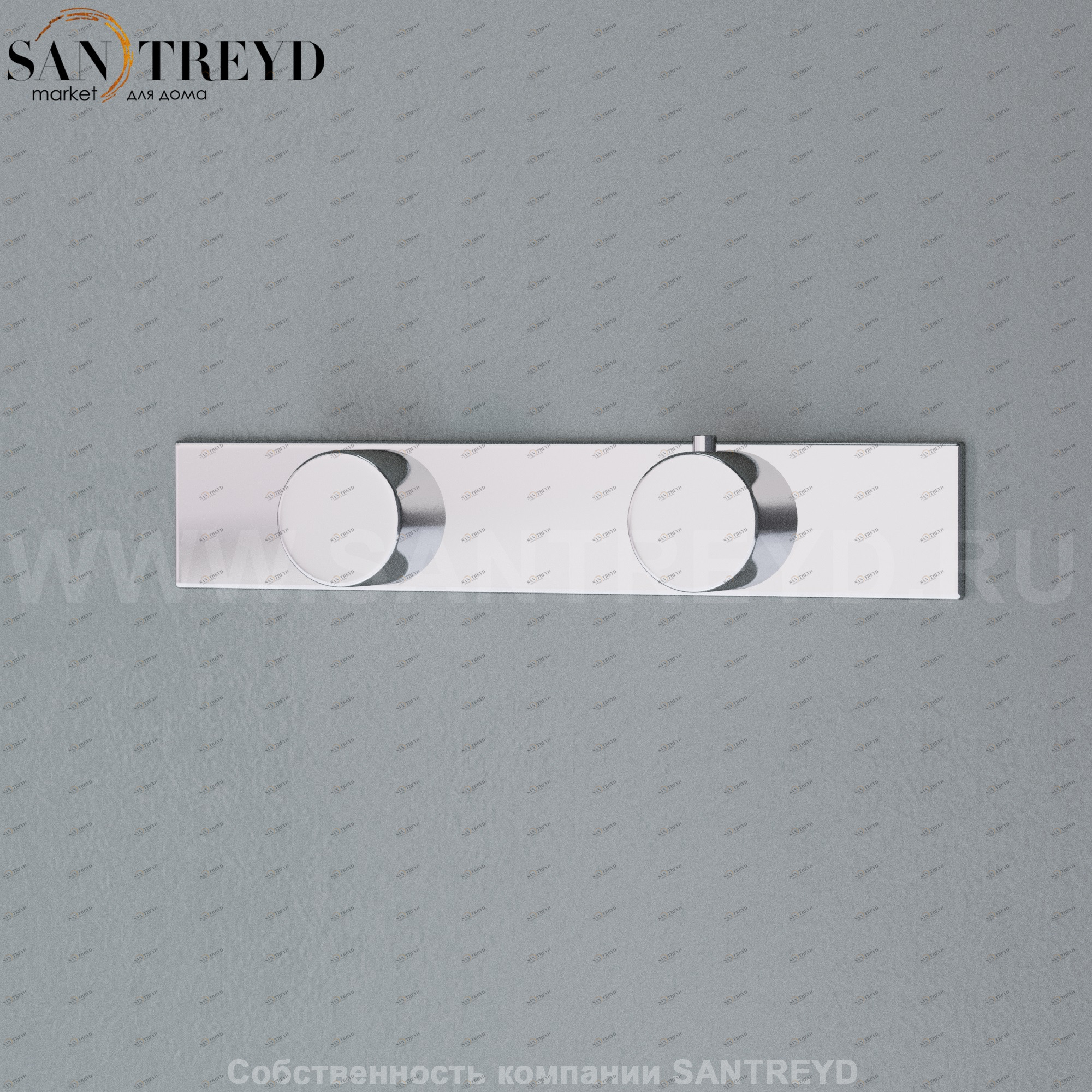 Effegibi FEELGOOD.1 Встроенный термостат с 1 выпуском для душа хромированный CH55000116 FEEL GOOD