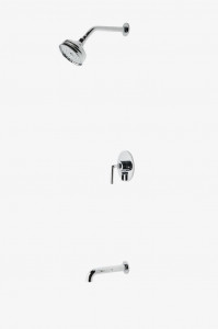 FLSP05 Комплект для душа Flyte с балансировкой давления, 5-дюймовая розетка для душа и излив для ванны Waterworks