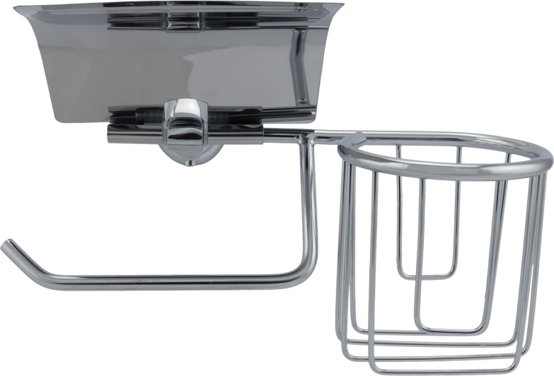 2512.003 Держатель для туалетной бумаги и дезодоранта Solinne 15053 нержав сталь PUFF  - Вид №2