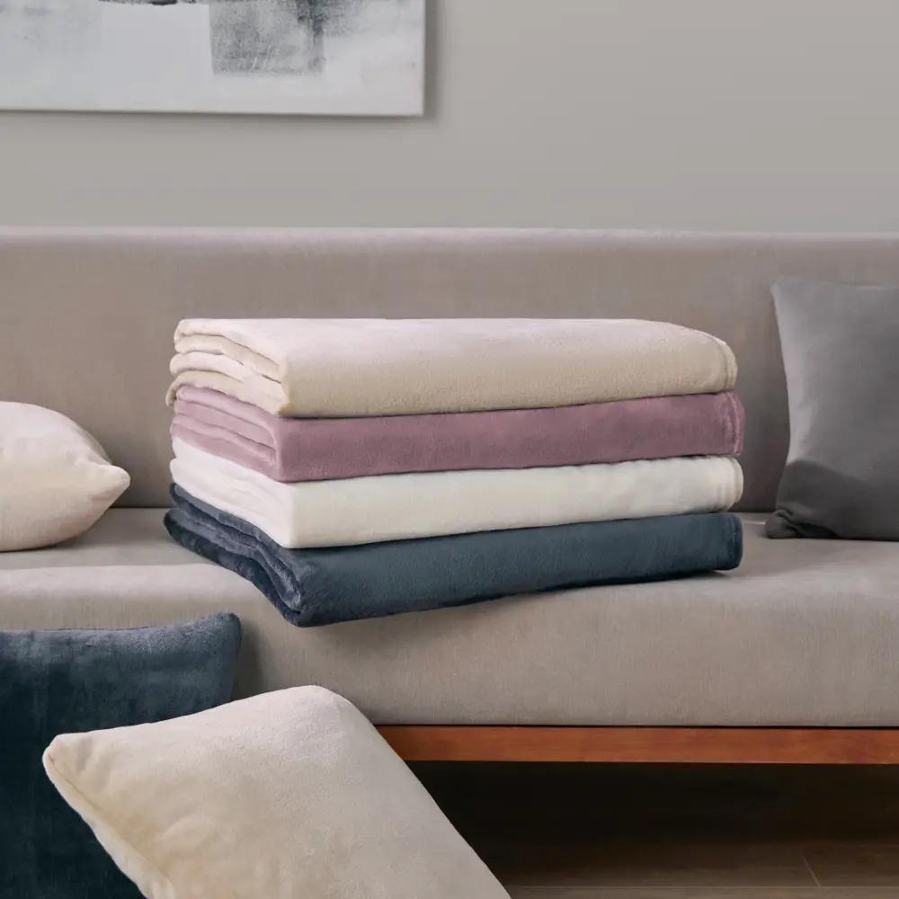 Плед KREAFORTA Flandria 200x220 см микрофибра цвет синий STLM-2146045 - Вид №9