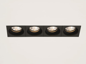 Несколько светодиодных утопленных прожекторов