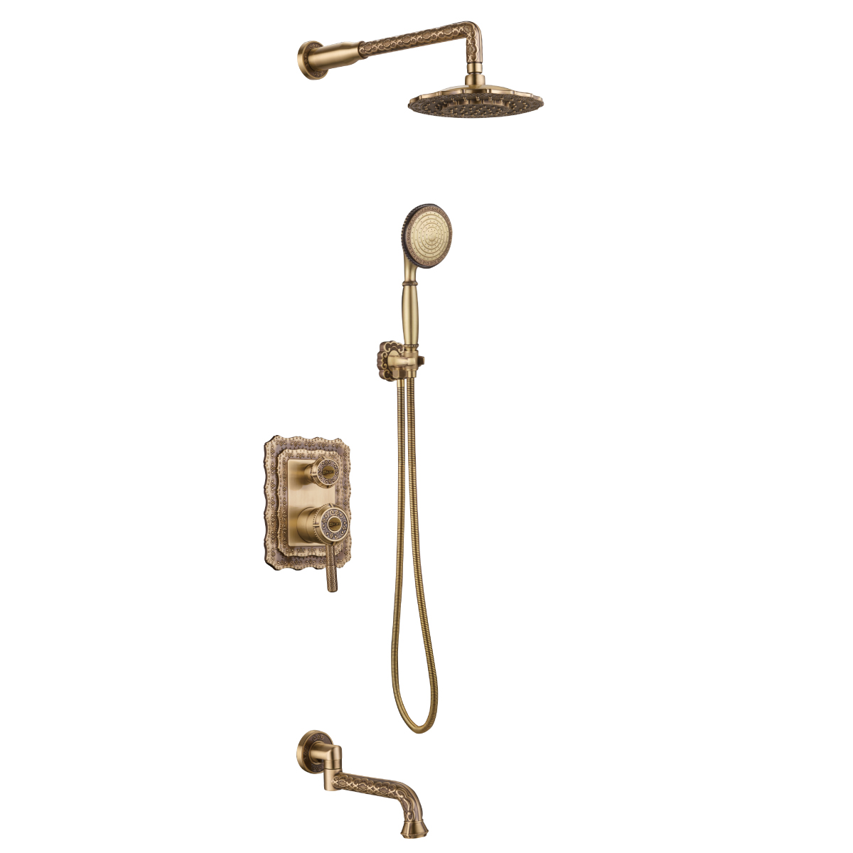 LM6622B Смеситель Jasmine для ванны и душа, встраиваемый LEMARK JASMINE - Вид №1