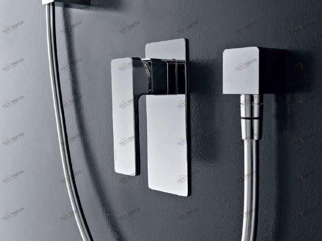 Встроенное управление с душевой штангой и ручным душем Qquadro Santreyd sun-id-1350631