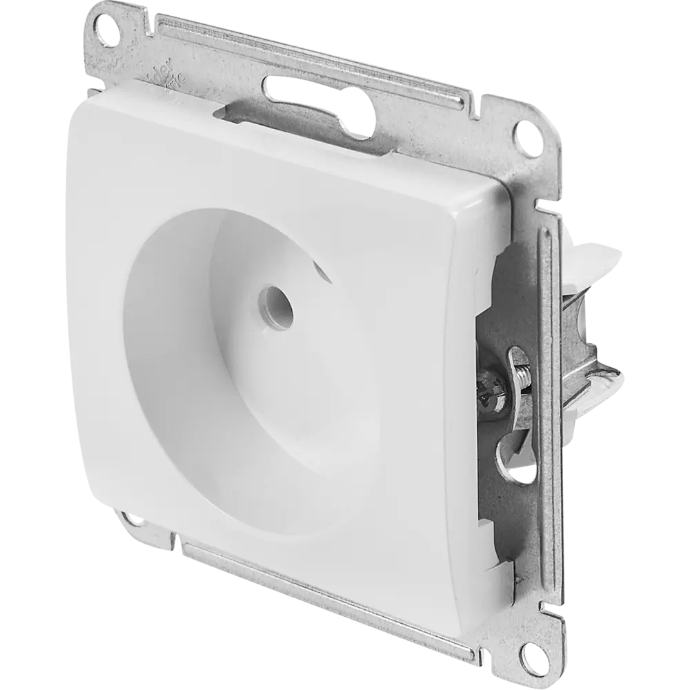 Schneider Electric Glossa — встраиваемая розетка без заземления 86710190 STLM-1112096 - Вид №1