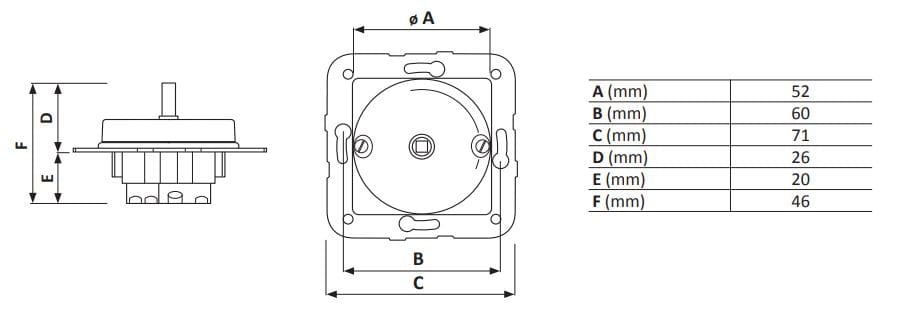 Поворотная кнопка GI Gambarelli Arreda Tonda ARCH-00137685