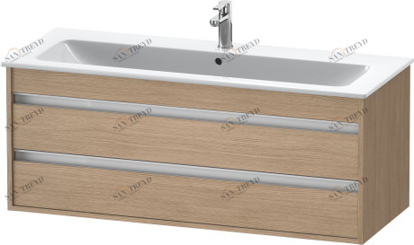 KT643105252 Тумбочка подвесная Ketho #KT6431 1200 x 475 мм Европейский дуб, декор Duravit