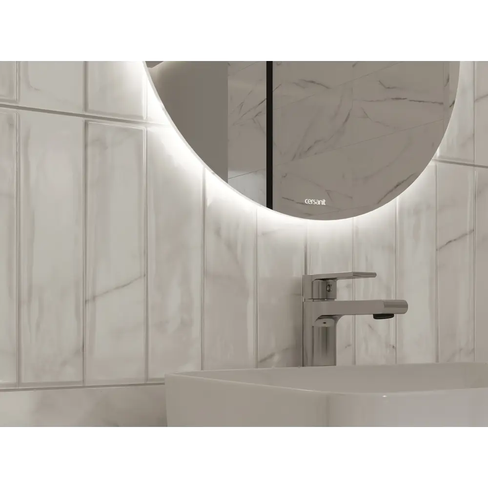 Плитка настенная KREAFORTA Cascada Рельеф 29.8x59.8 см 1.425 м² глянцевая цвет белый STLM-2092114 - Вид №5