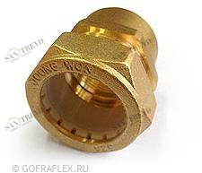 Муфта труба-внутренняя резьба (мама) 32мм* 1 1/4 дюйма Flexible hose Россия BIC32