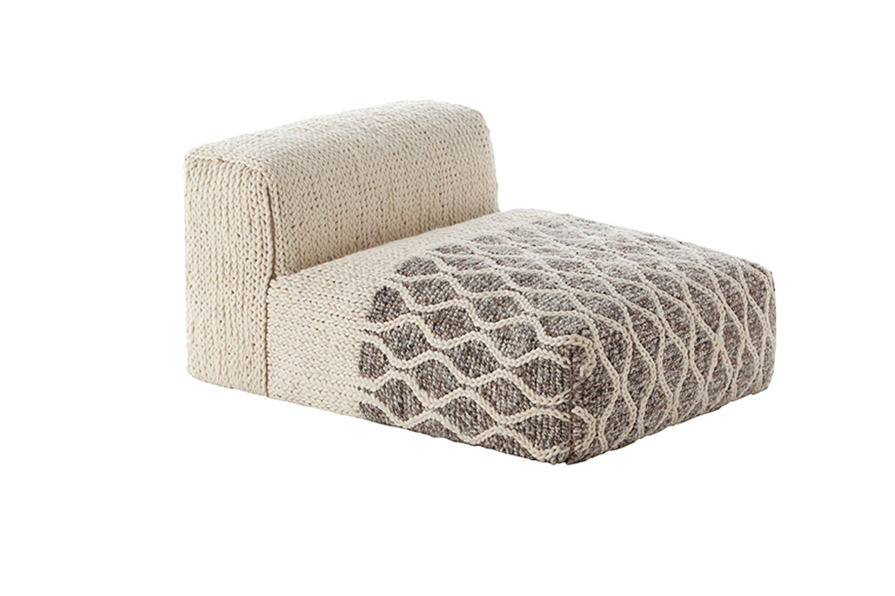 070844 Пуф модульный Rhombus Ivory GAN Mangas Space  - Вид №2