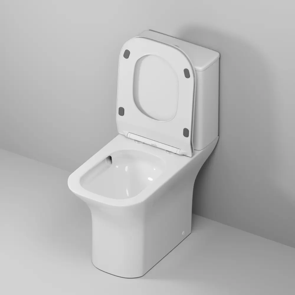 Унитаз-компакт Neron безободковый сиденье с микролифтом двойной смыв цвет Santreyd GR STLM-2074696 - Вид №4