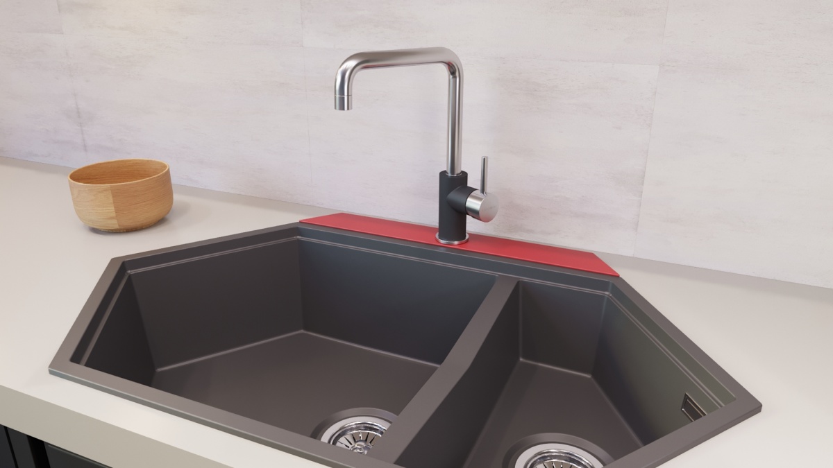 Подставка под смеситель Wing-Gulf серая KIT KRAKEN  - Вид №2