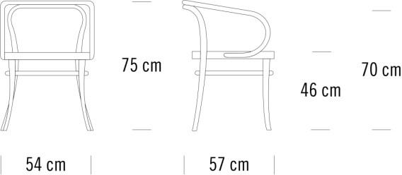 Thonet Стул Bentwood с тростниковым сиденьем 209 sun-id-1385813 - Вид №1