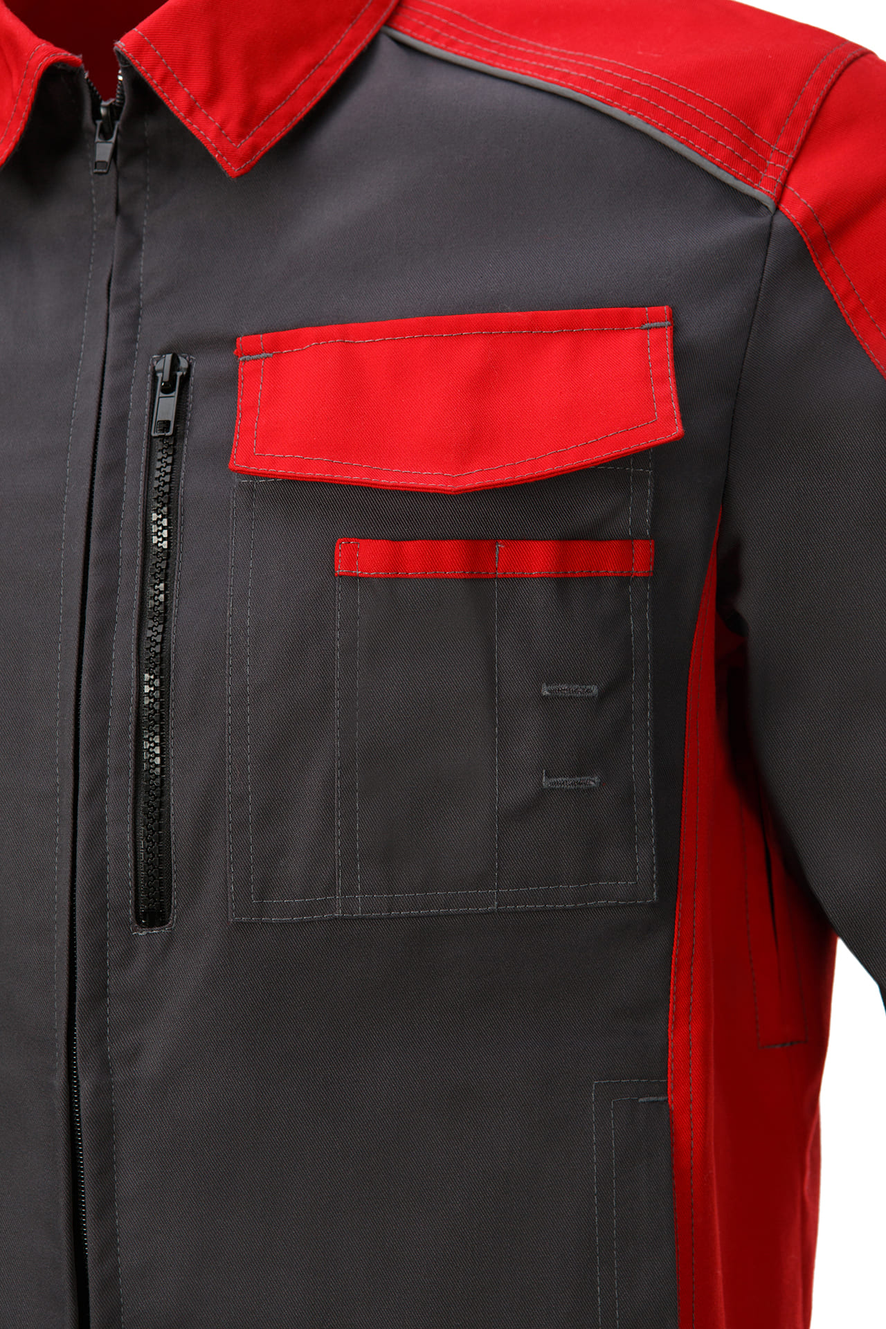 5044435 Костюм NEW графит красный STATUS  Летняя спецодежда  размер 56-58/182-188  - Вид №6