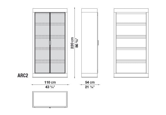 Деревянная витрина со встроенным освещением Maxalto Геракл ARCH-00142228 - Вид №4