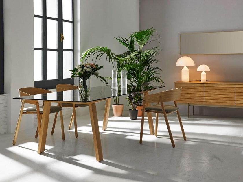 Punt Прямоугольный стол из дерева и стекла sun-id-1455876 - Вид №4