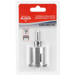 Алмазная коронка Elitech 1820.081700 9186997