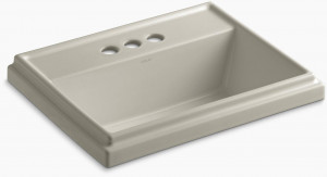 K-2991-4-G9 Накладная раковина на столешницу  прямоугольная Kohler