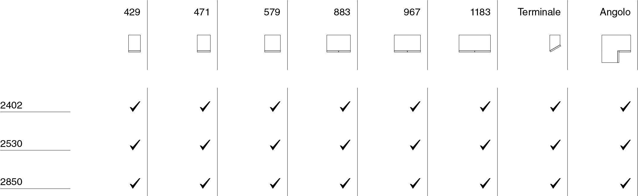 Деревянный секционный шкаф Santalucia Mobili METAL ARCH-00020034 - Вид №2