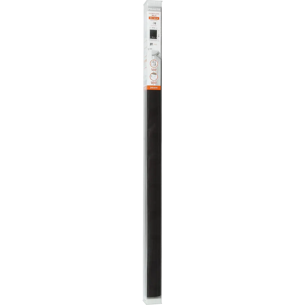 Штора рулонная Bella 50x160 см чёрная PRAKTO STLM-2037943 - Вид №4