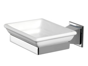 Керамическая и латунная настенная мыльница