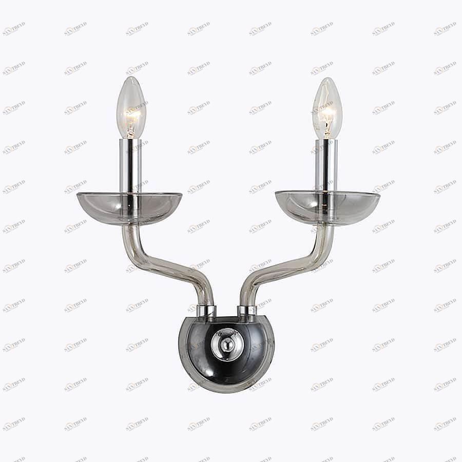 Бра настенное дымчато-серое Newport Smoke 12602/A smoke NEWPORT СВЕЧА 00-3931798 Серый 