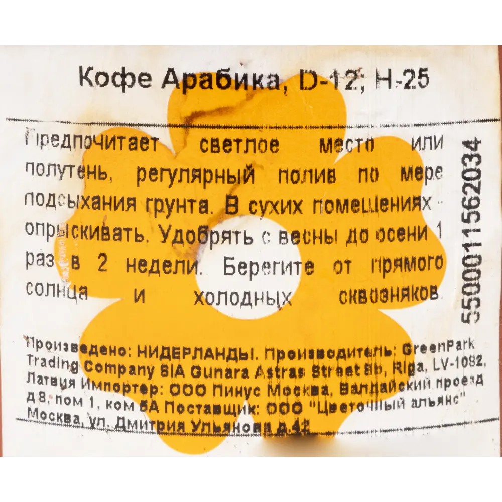 Кофе Арабика 12х25 см Santreyd STLM-2157838 - Вид №2