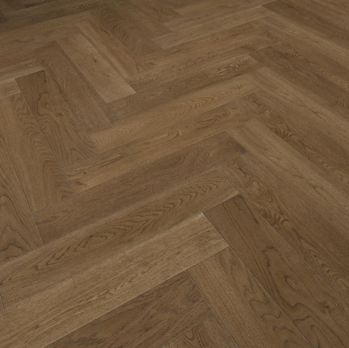 Паркет Ёлка Solidfloor New classic Шантильи Дуб Натур с брашью (Текстурированная) 610х122 мм 1195080 - Вид №1