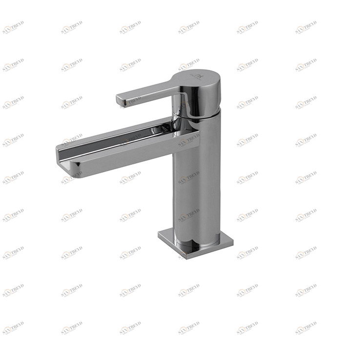 Смеситель для раковины, однорычажный, 3/8 дюйма. Керамический картридж Ø25 мм Длина шлангов 390 мм. Без всплывающих отходов. Без аэратора. Расход 4 л / мин. при 3 барах.  Urban c NOKEN 100215400  CHROME 