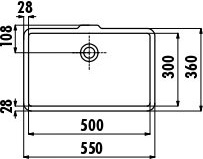 TP730-00CB00E-0000 Раковина TP730 мебельная (30*50) Creavit  - Вид №5