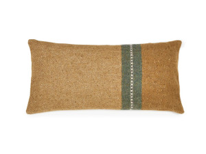 Прямоугольная подушка из льна и шерсти