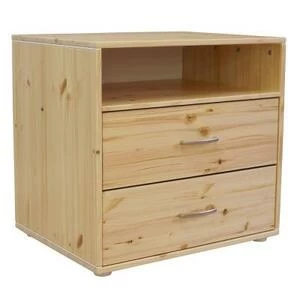 Комод Flexa Classic storage с 2 выдвижными ящиками и 1 полкой, лакированный/белый