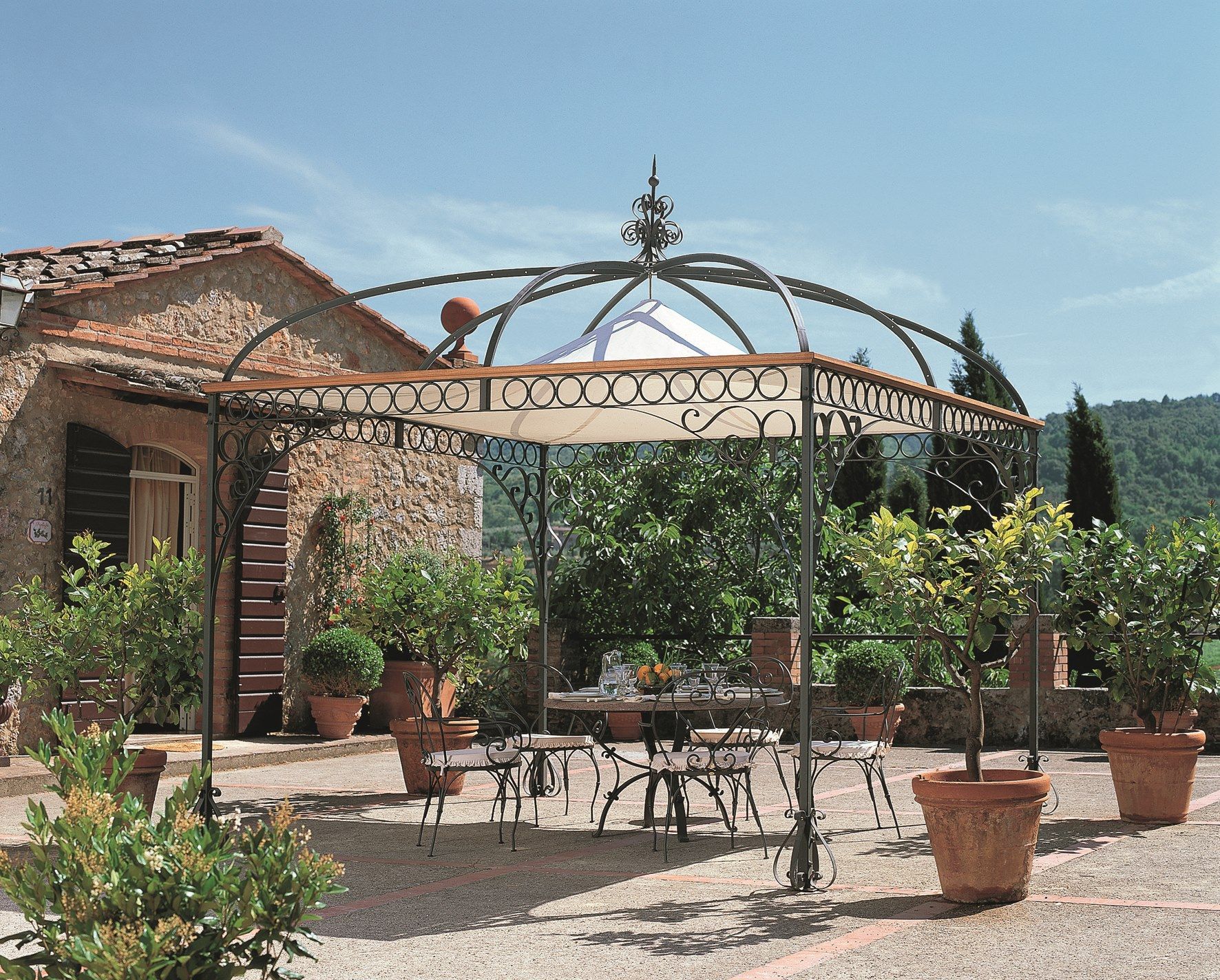 Железная беседка Unopiù Тибиско ARCH-00026769 - Вид №5