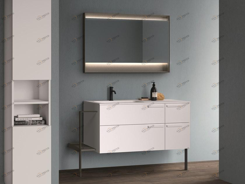 Cerasa Тумба под умывальник из ламината с вешалкой для полотенец Cartabianca sun-id-1458272