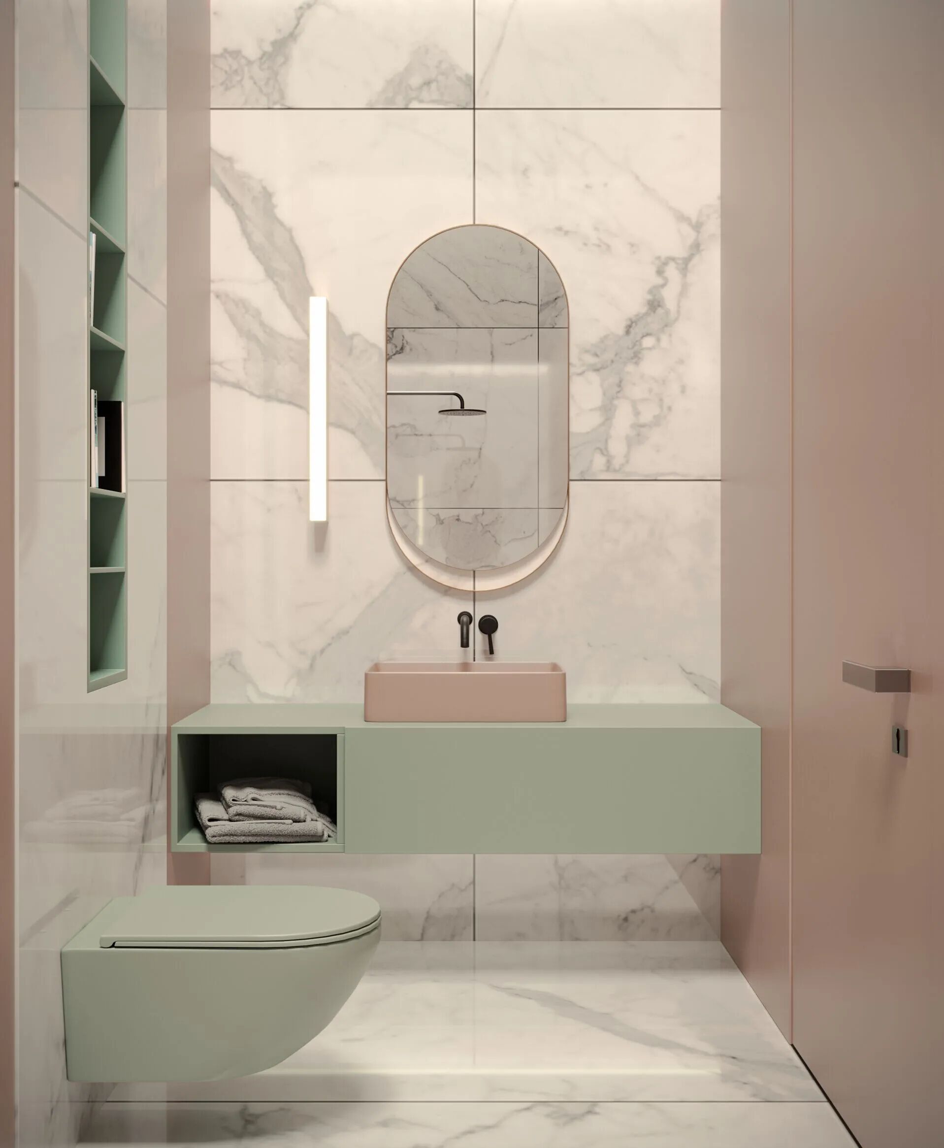 Светодиодный настенный светильник из алюминия и поликарбоната DDL KEY LIGHT SLIM ARCH-00145272 - Вид №1