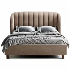 Кровать двуспальная 180х200 бежево-розовая Tulip THE IDEA ДИЗАЙНЕРСКИЕ 210652 Коричневый