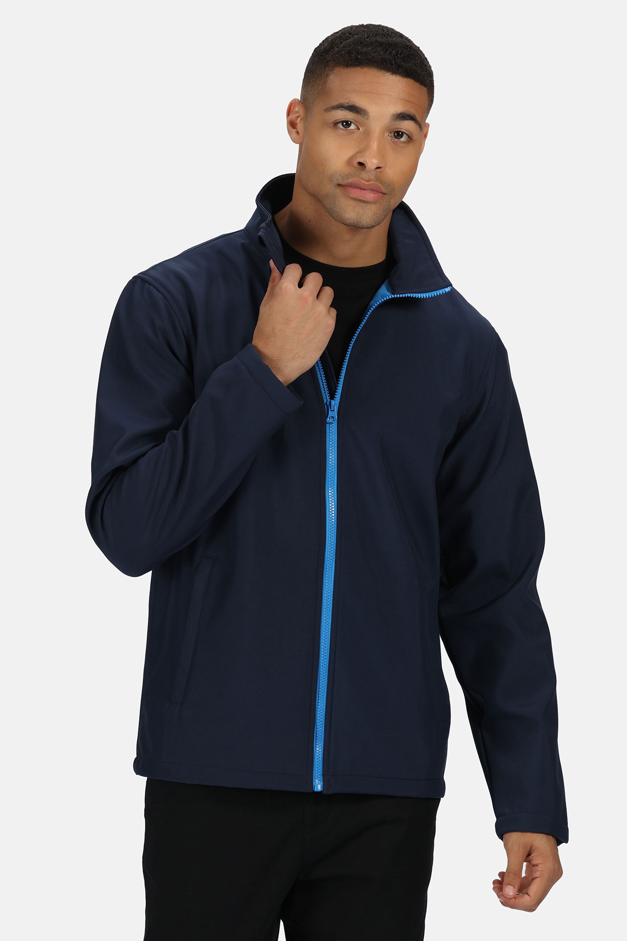 5042092 Куртка РЕГАТТА ПРОФЕШИОНАЛ ЭБЛЭЙЗ софтшел синяя-василек  Демисезонная одежда размер L (50-52) Спецодежда  - Вид №2