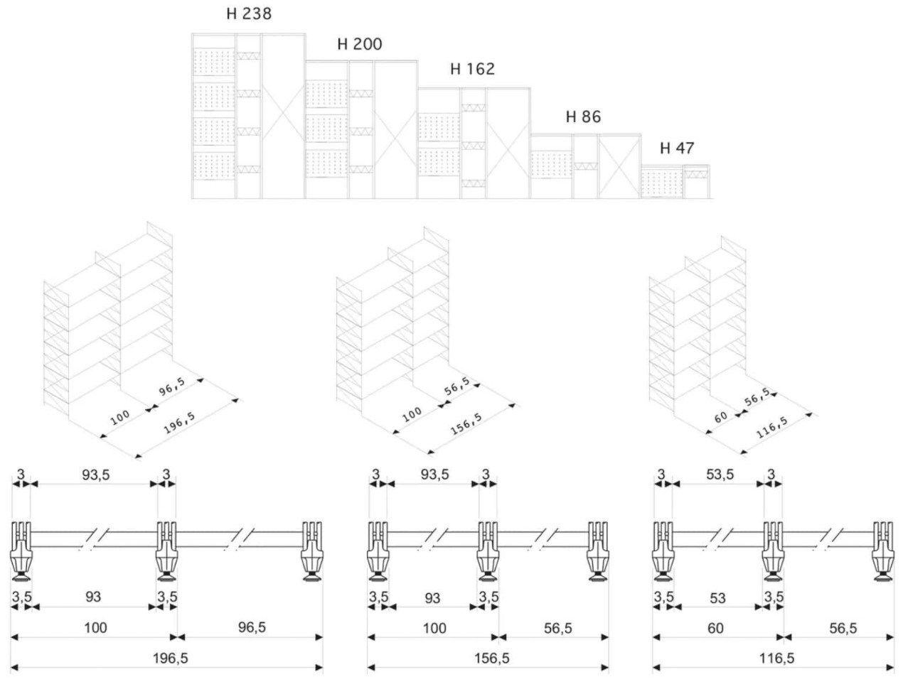 Металлический шкаф для телевизора Caimi Brevetti Сократ ARCH-00052194 - Вид №4