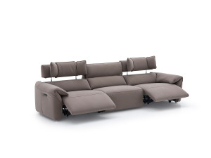 3-местный кожаный диван с электроприводом