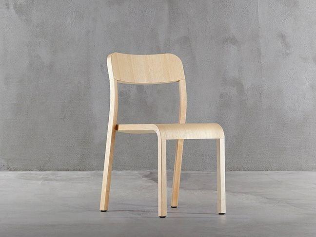 Plank Штабелируемый деревянный стул Blocco 1475-20 - Вид №12