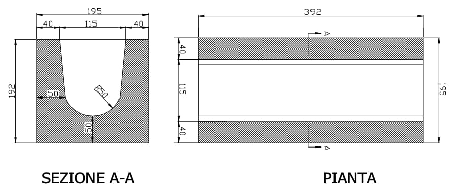 Бетонная перемычка с вибрационным уплотнением Gallotta однокомнатная ARCH-00131868 - Вид №2