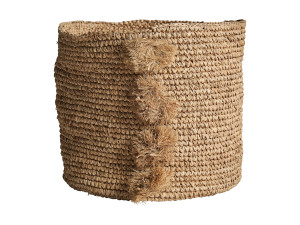 Плетеная корзина для белья