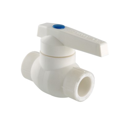 VTp.744.0.025 Кран полипропиленовый шаровой с латунной обоймой Valtec 25 мм 