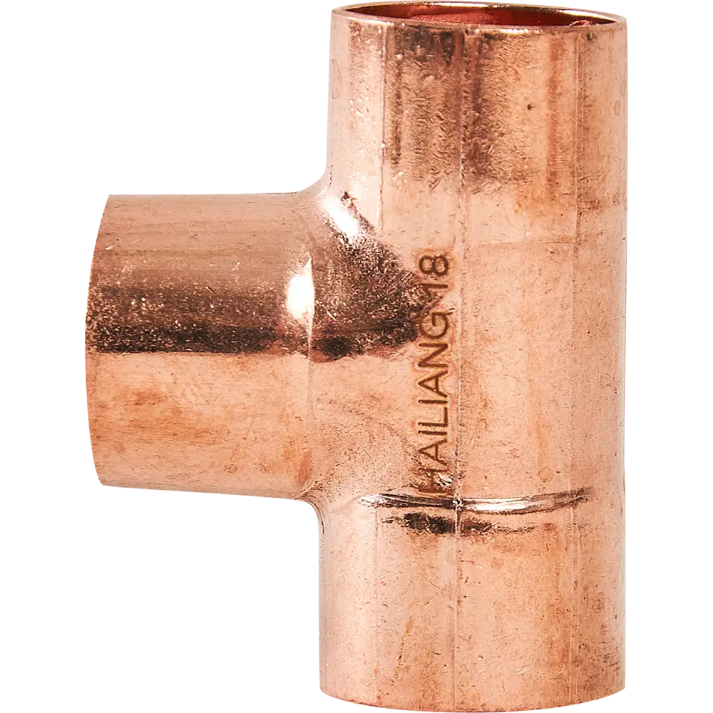 Тройник Hailiang ø18 мм медь STLM-2076497 - Вид №1