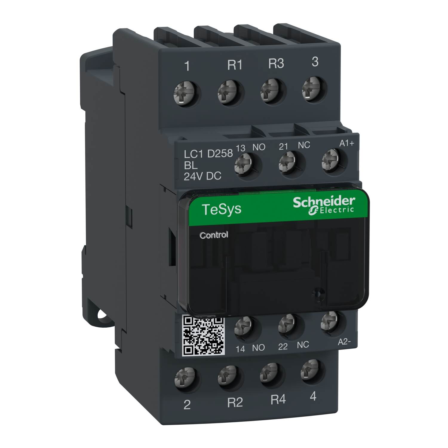 LC1D258BL Контактор LC1D 4P 40А 400/24В DC 11кВт Schneider Electric TeSys 