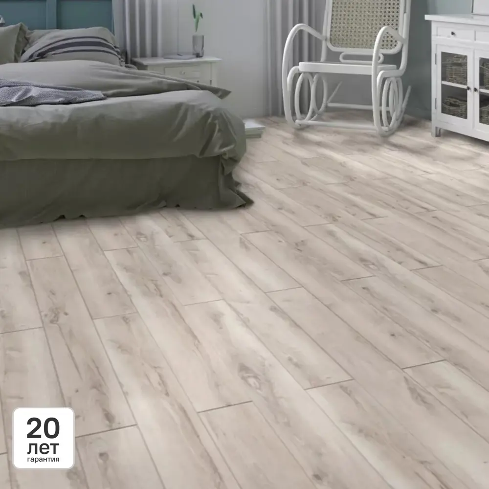 Ламинат KREAFORTA Дуб Вейга 33 класс толщина 8 мм с фаской 2.22 м² STLM-2182220