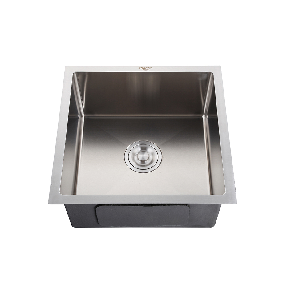 Мойка H4444 MELANA ProfLine 3,0/200 САТИН врезная квадратная с коландером H4444 H4444 сатин