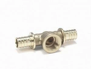 REHAU Тройник с внутренней резьбой 32-ВР 1"-25 RAUTITAN MX латунь