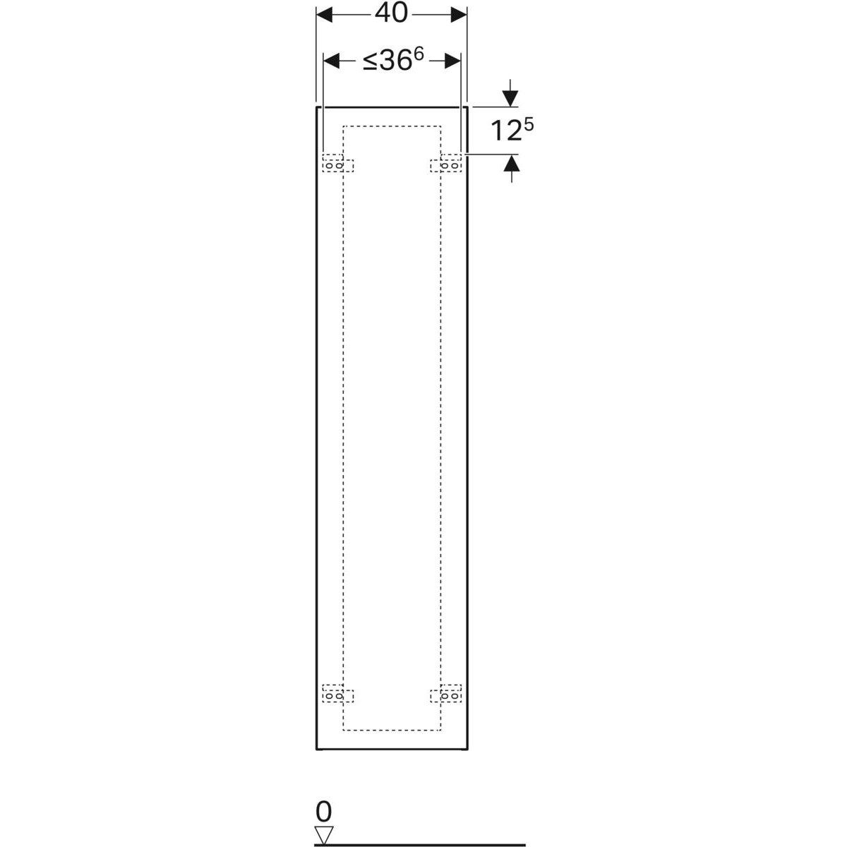 Подвесная колонна для ванной Geberit Xeno2 ARCH-00105603 - Вид №3