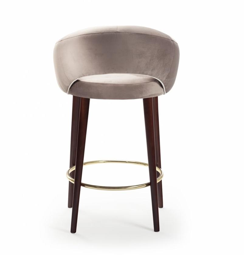 Mambo Unlimited Ideas Табурет из мягкой ткани с подлокотниками и спинкой Grace sun-id-1462990 - Вид №2