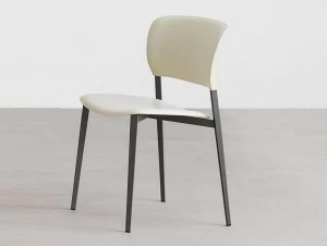 Desalto Стул обитый кожей и кожей с открытой спинкой Ply 718